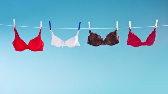 Someone finally devised a more efficient method for drying bras.