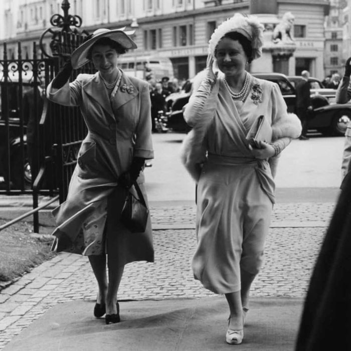 Princess Elizabeth (left) and her mother, Queen consort Elizabeth, in 1951.