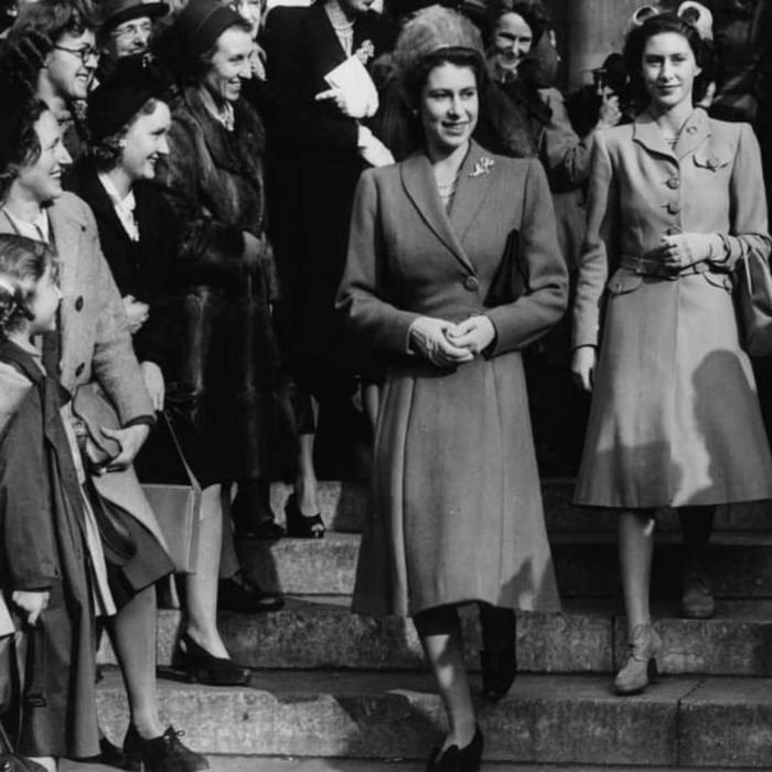 Princesses Elizabeth and Margaret in 1947.