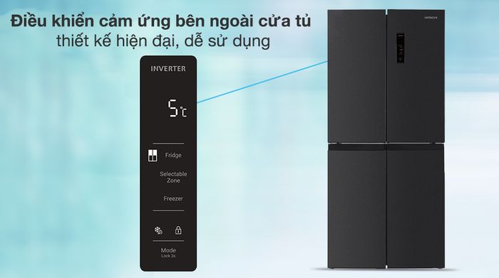 Tủ lạnh Hitachi Inverter 466 lít Multi Door HR4N7522DSDXVN - Tiện ích