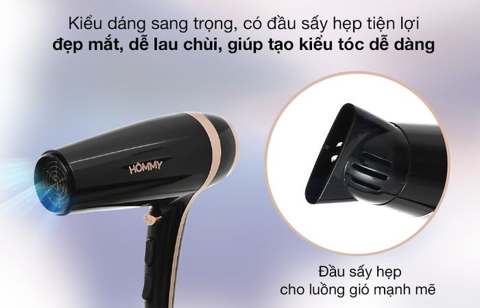 Thiết kế - Máy sấy tóc Hommy KF-3122