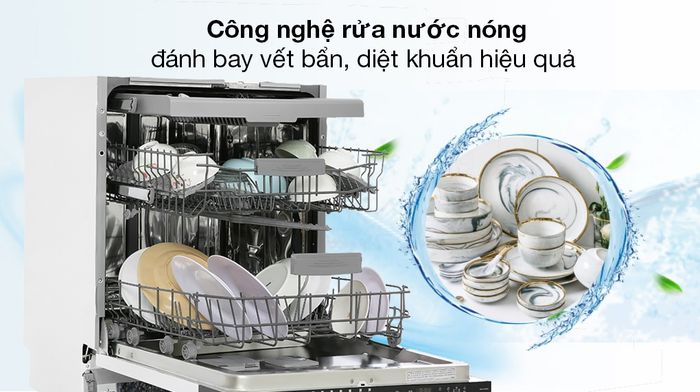 Máy rửa chén âm toàn phần Hafele HDW-FI60D - Công nghệ rửa