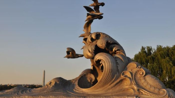 The Navy-Merchant Marine Memorial.