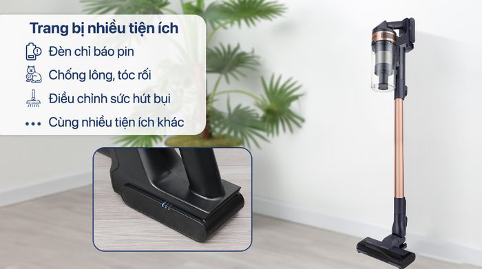 Máy hút bụi không dây Samsung VS15A60AGR7/SV - Tiện ích