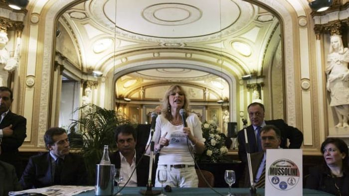 Alessandra Mussolini, the grandchild of Benito Mussolini.
