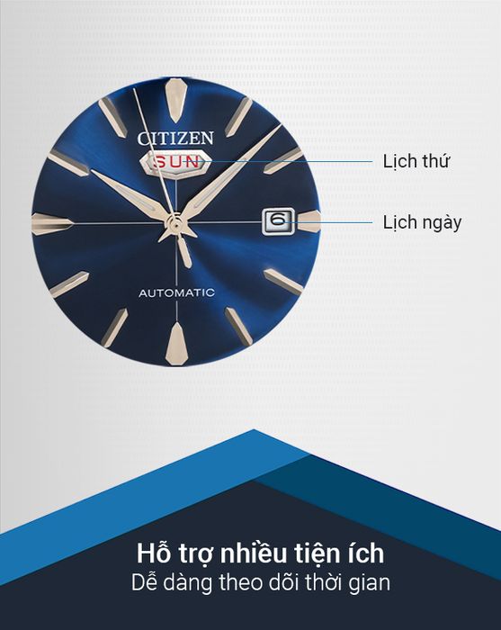 Đồng hồ Nam Citizen C7 NH8390-20L hỗ trợ nhiều tiện ích