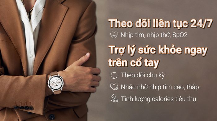 Huawei Watch GT 4 46mm dây da - Sức khỏe