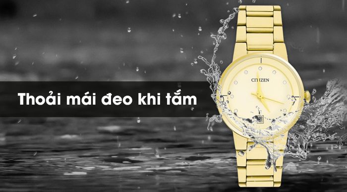 Đồng hồ nữ Citizen EU6012-58P có hệ số chống nước 5 ATM