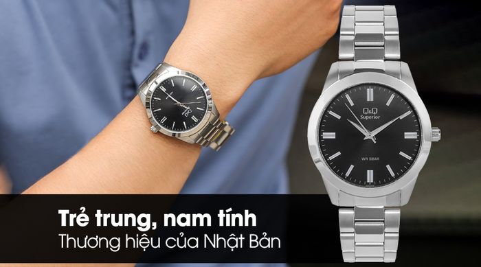 Đồng hồ nam Q&Q S392J202Y có kiểu dáng nam tính