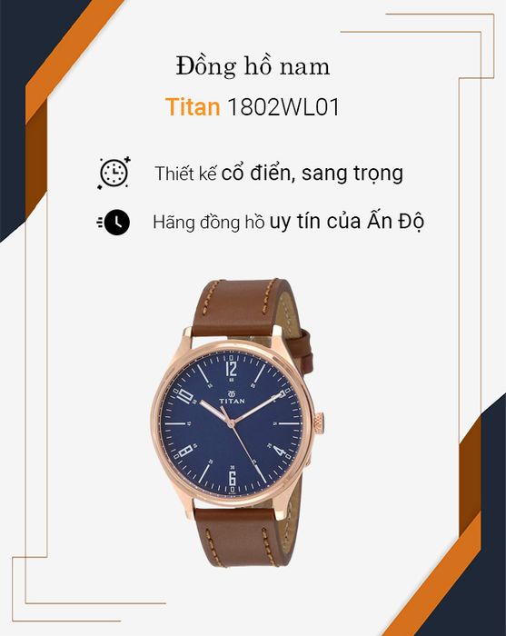 Tổng quan về đồng hồ nam Titan 1802WL01