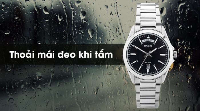 Đồng hồ nam Casio MTP-1370D-1A1VDF có hệ số chống nước 5 ATM
