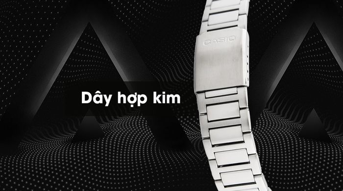 Đồng hồ nam Casio MTP-1370D-1A1VDF có dây đeo hợp kim sáng bóng và bền bỉ