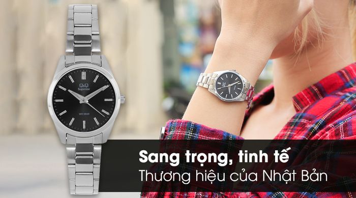 Đồng hồ nữ Q&Q S393J202Y có thiết kế hiện đại, trẻ trung