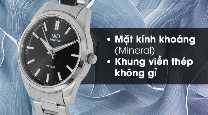 Đồng hồ nữ Q&Q S393J202Y có bộ khung chịu lực tốt