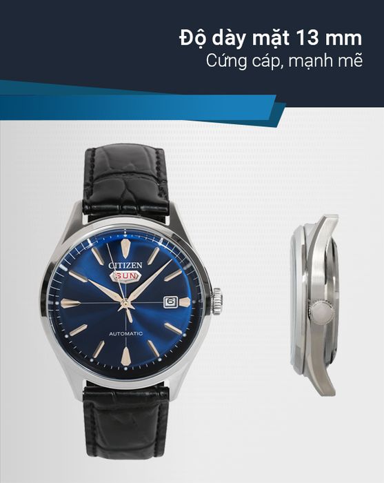 Đồng hồ Nam Citizen C7 NH8390-20L có độ dày mặt 13 mm