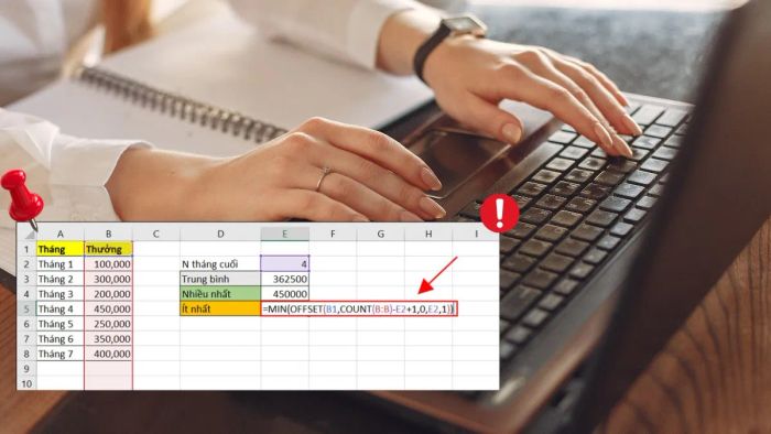 Những lưu ý quan trọng khi sử dụng hàm OFFSET trong Excel