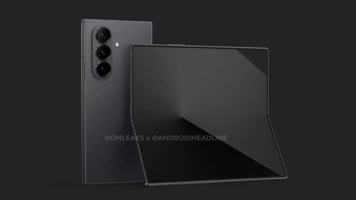 Hình ảnh render của Galaxy Z Fold7