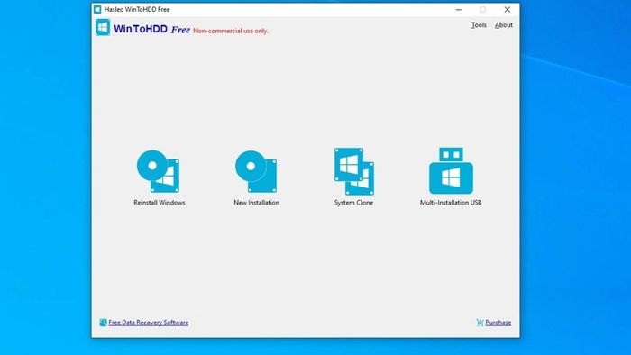 Tính năng USB cài đặt đa phiên bản của WinToHDD