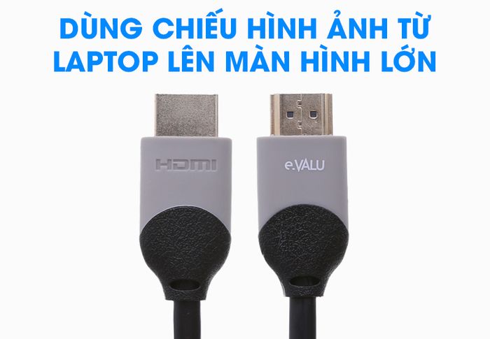Cáp HDMI 2.0 Tròn 2.0m eVALU DS201-WB