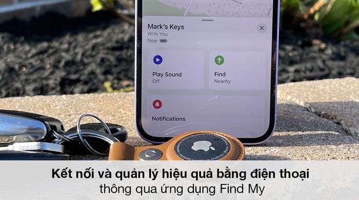 Thiết bị định vị thông minh AirTag 1 Pack MX532 - Kết nối và quản lý hiệu quả bằng điện thoại thông qua ứng dụng Find My