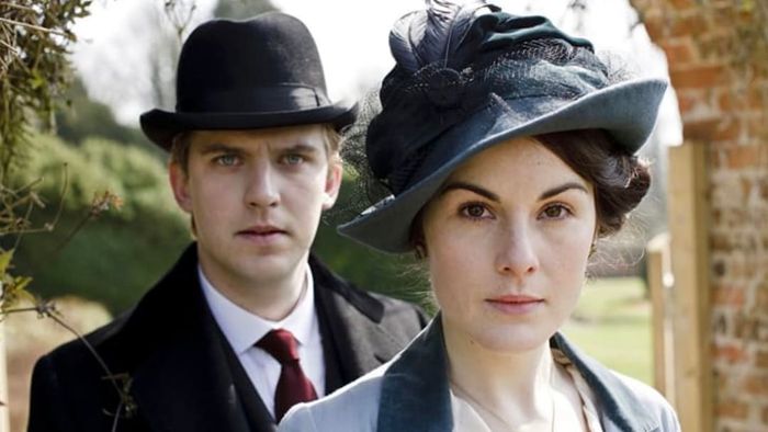 Dan Stevens and Michelle Dockery star in Downton Abbey