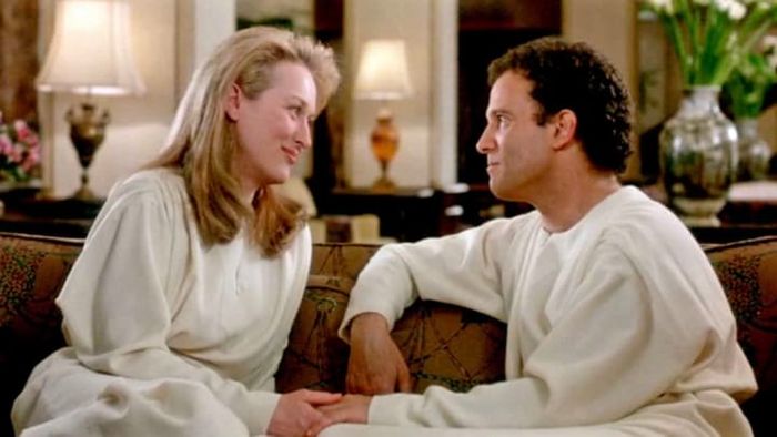In Defending Your Life (1991), Meryl Streep and Albert Brooks discover love in the most unexpected place—the afterlife.