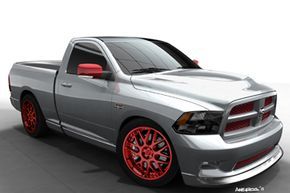 The Ram 392 Quick Silver boasts a 470-horsepower, 392 HEMI V-8 engine from the SRT series. To boost performance further, it includes a cold-air intake system and headers with an electronic exhaust cutout, delivering peak power and an exhilarating sound on the track.