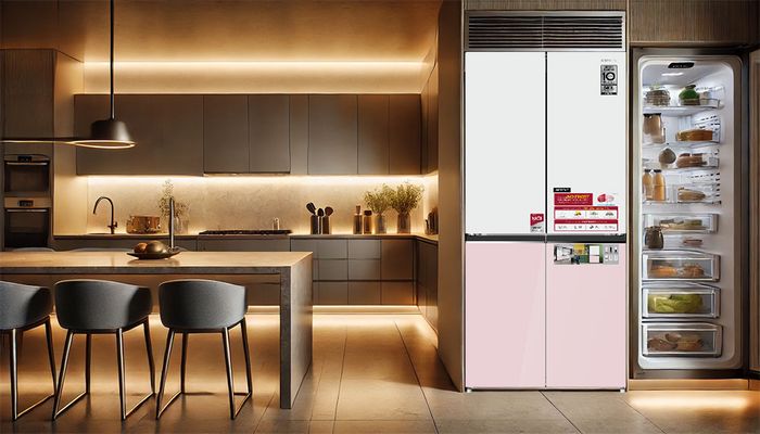 Tủ lạnh dung tích lớn, hiện đại và tiết kiệm điện cho gia đình