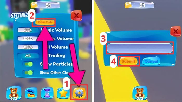 Cách nhập mã code Claw Machine Simulator