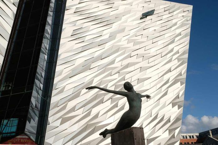 'Titanica' sculpture in Belfast, Northern Ireland
