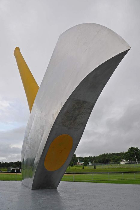 The world's largest axe, located in Nackawic, Canada.