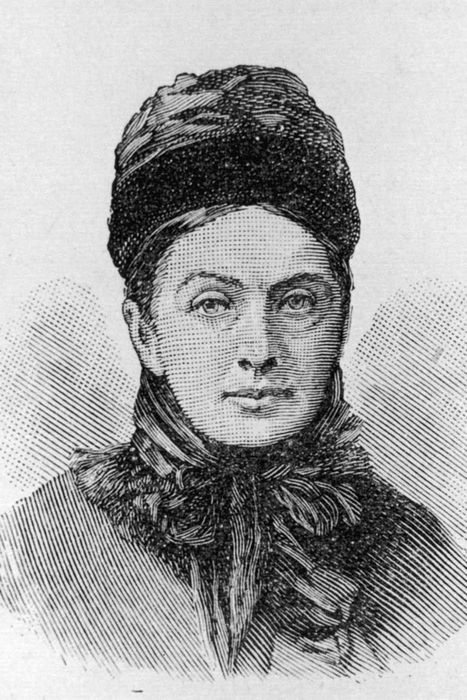 An illustrated portrait of Isabella Bird
