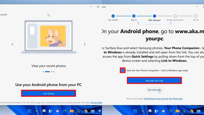 Hướng dẫn thực hiện cuộc gọi trên máy tính với ứng dụng Your Phone - Bước 2