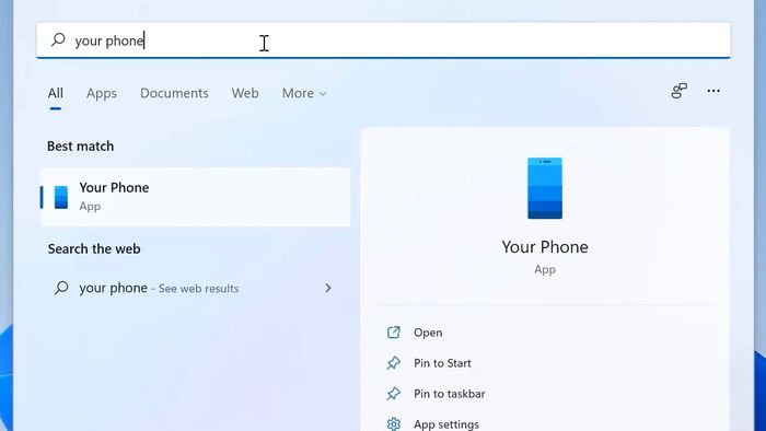 Hướng dẫn thực hiện cuộc gọi trên máy tính với ứng dụng Your Phone - Bước 1