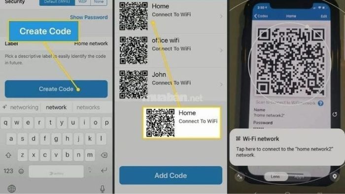 Mở ứng dụng và chọn “add codes”