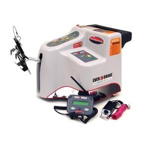The installation process can range from straightforward to complex, depending on the system type and how often you switch between motor homes. Shown above is an example of a portable braking system.