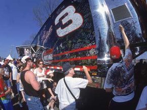 The trailer used for Dale Earnhardt's race car