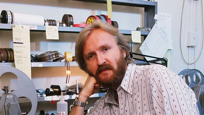 James Cameron is photographed in Los Angeles in 1989.
