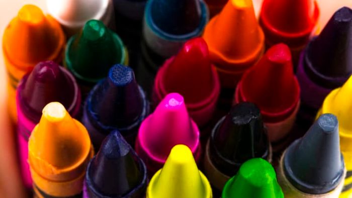 Lots of crayons.