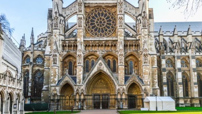 Westminster Abbey in London.