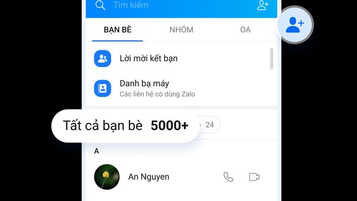 Zalo Business có thể kết bạn tối đa bao nhiêu người?