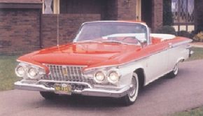 A front view of the 1961 Plymouth Fury.