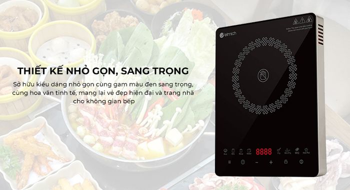 Bếp hồng ngoại Elmich IFE-3880 - Thiết kế nhỏ gọn, sang trọng