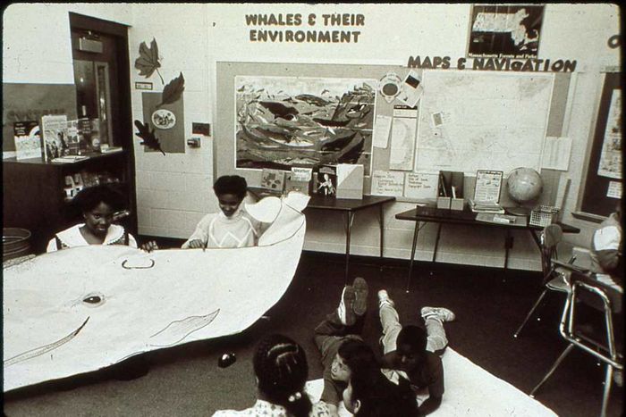Students using 'Mimi' educational materials.