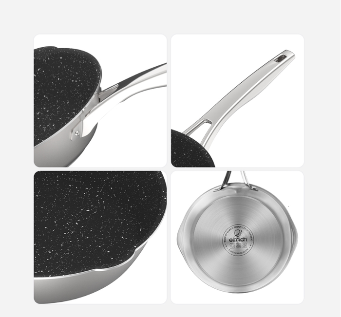 Chảo chống dính Inox liền khối Hera EL 8273 size 20cm