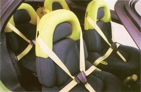 Seatbelts of the 1989 Pontiac Stinger concept car