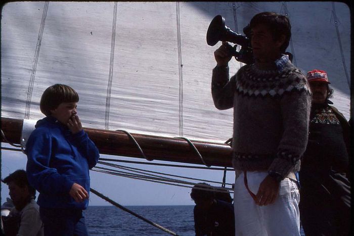 Ben Affleck and Marsh aboard the 'Mimi'
