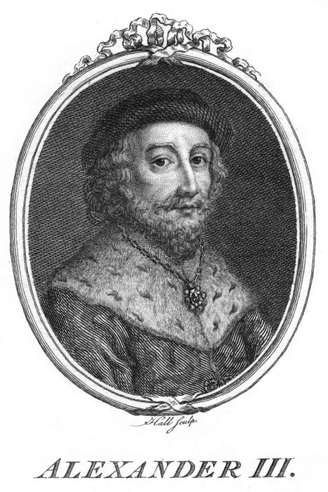 Alexander III, King of Scotland. Artist: Hall