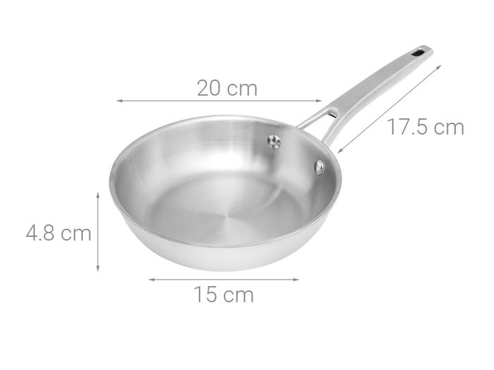 Chảo inox nguyên khối đáy từ 20 cm Elmich Trimax EL-2820