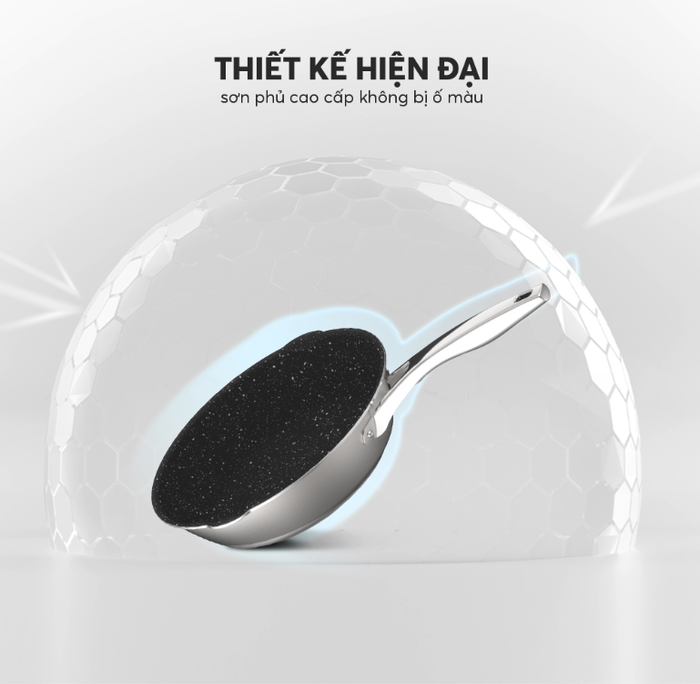 Chảo chống dính Inox liền khối Hera EL 8273 size 20cm